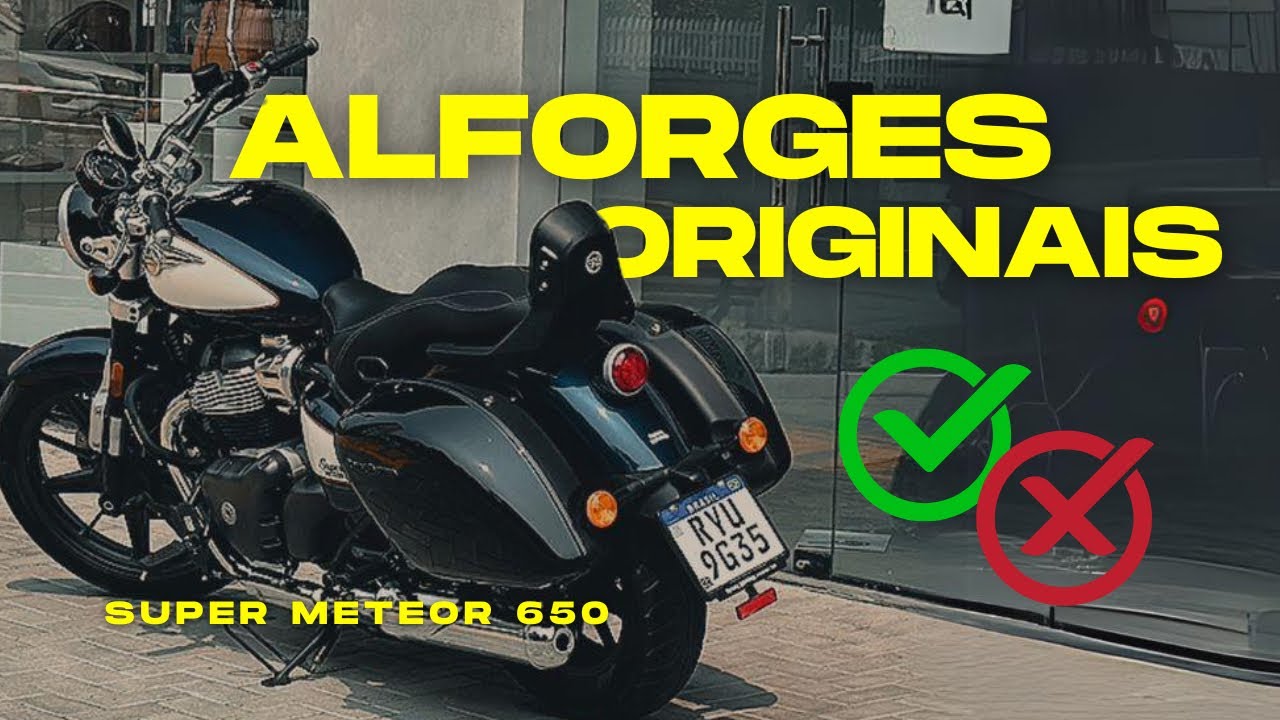 INCRÍVEIS POR FORA MAS POR DENTRO… ALFORGES ORIGINAIS SUPER METEOR 650 #supermeteor650 #royalenfield