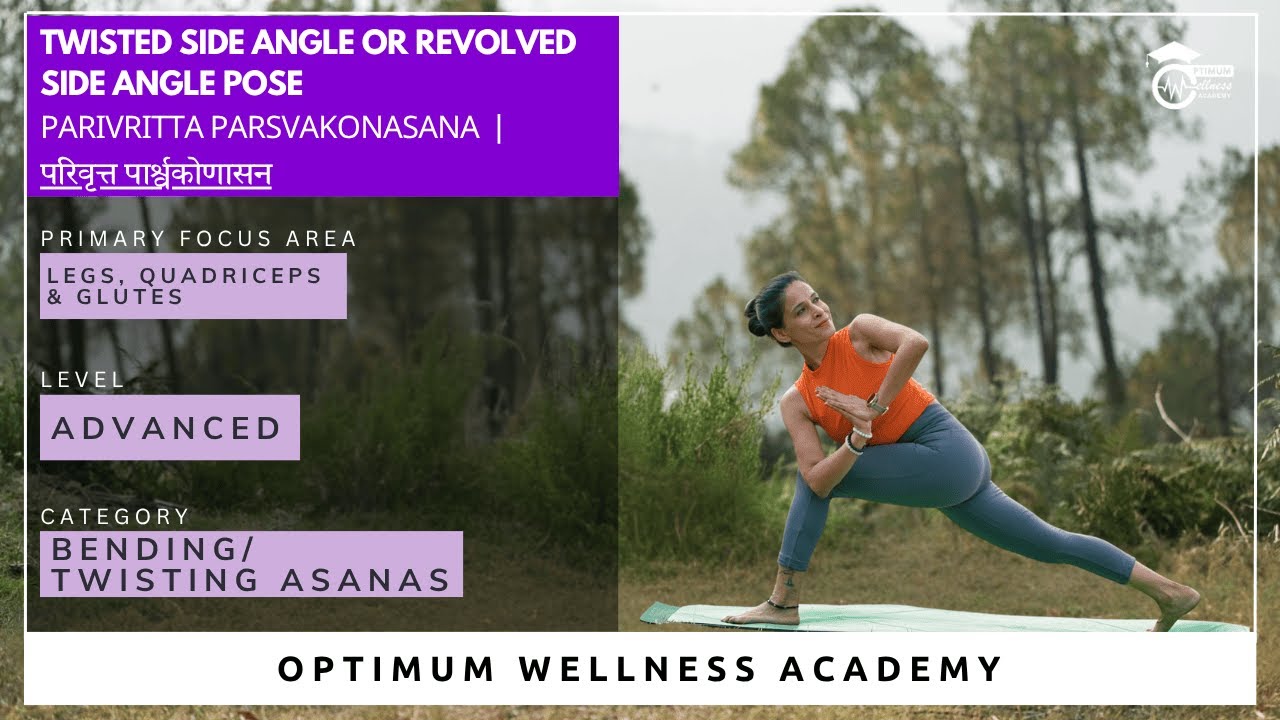 Twisted Side Angle Pose (Parivrtta Parsvakonasana) | Strength & Detox 🌪️