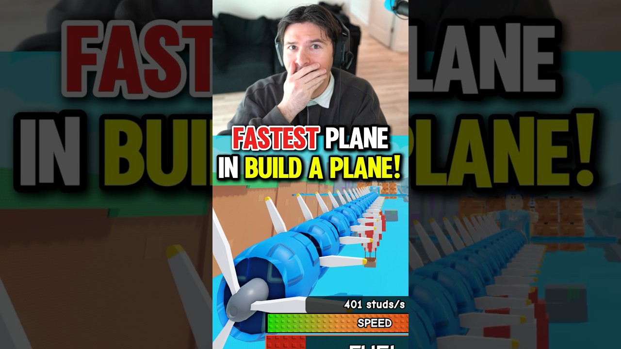 Building the FASTEST PLANE in Roblox Build a Plane!! #roblox