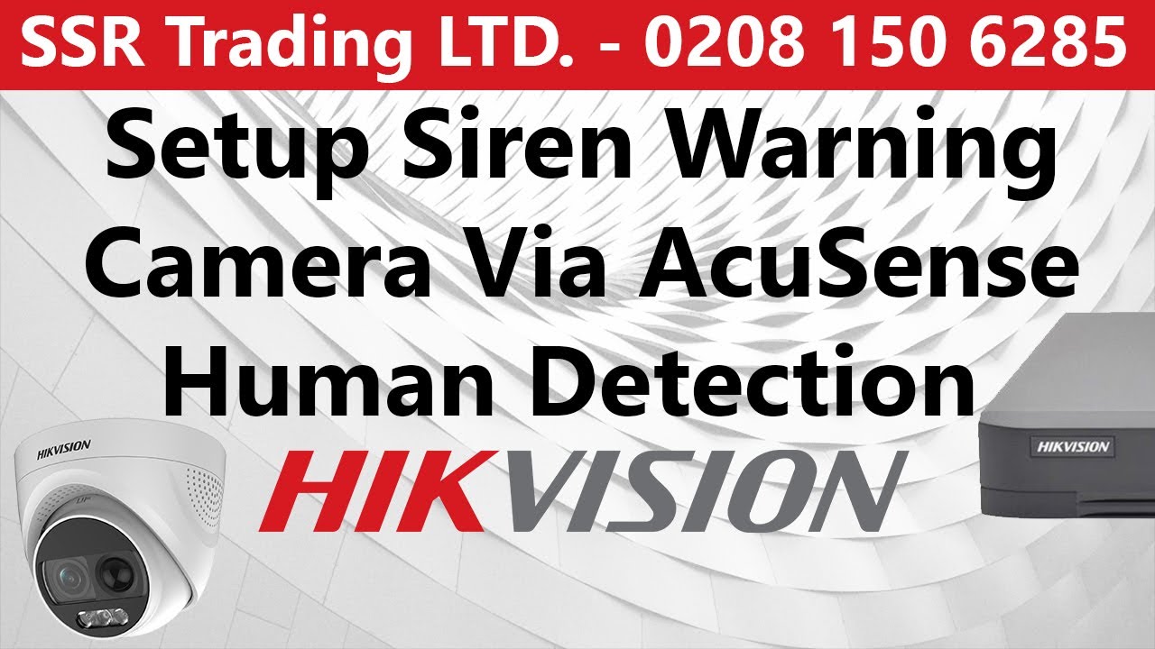 Настройка сирены Hikvision, камеры оповещения, датчик движения человека, световой и звуковой сигн...