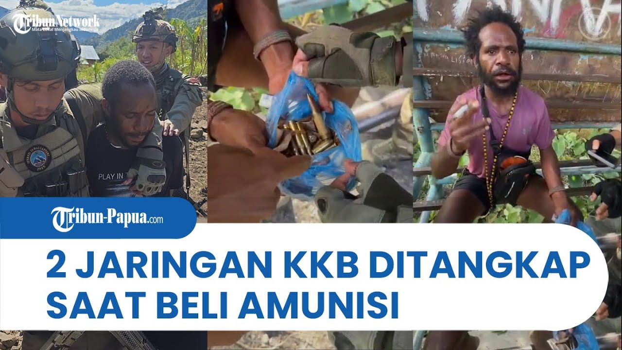 Detik-Detik Aparat Tangkap Tangan 2 Jaringan KKB Saat Transaksi Pembelian Amunisi Dengan Warga