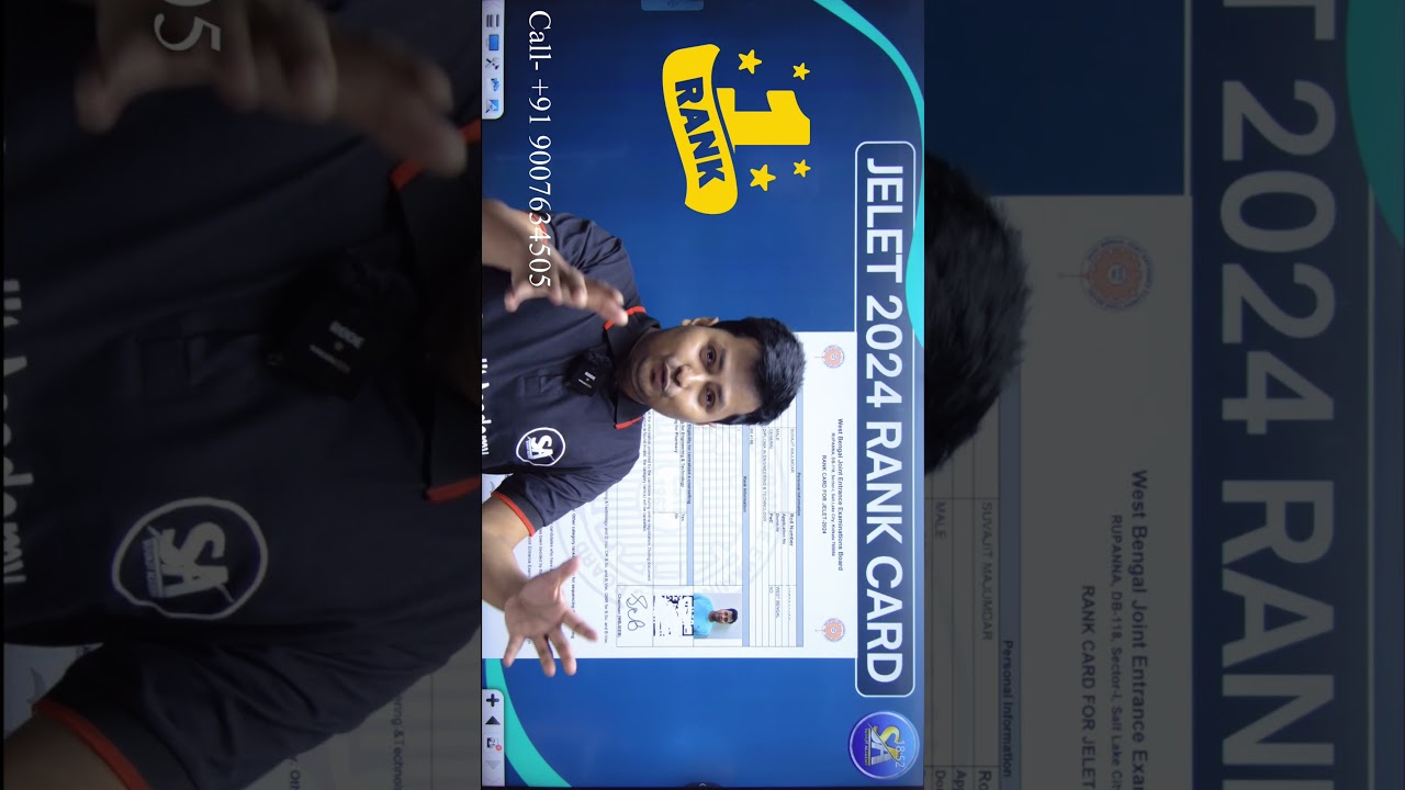 Suvajit Sir JELET 2024 Rank 1 😱Jelet 2024 Result Top Rank 1 2 3 4 6 9  JELET Top 6 Rankers Under 10
