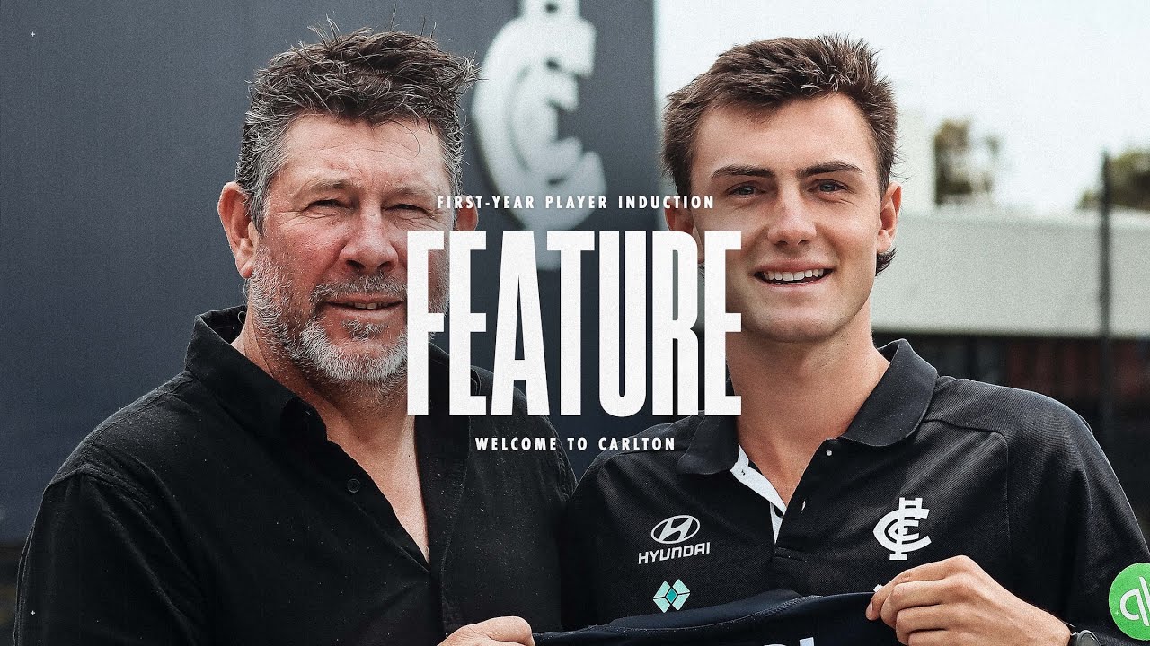 So special 🥲 Behind the scenes as past greats return to welcome new Blues to Carlton!