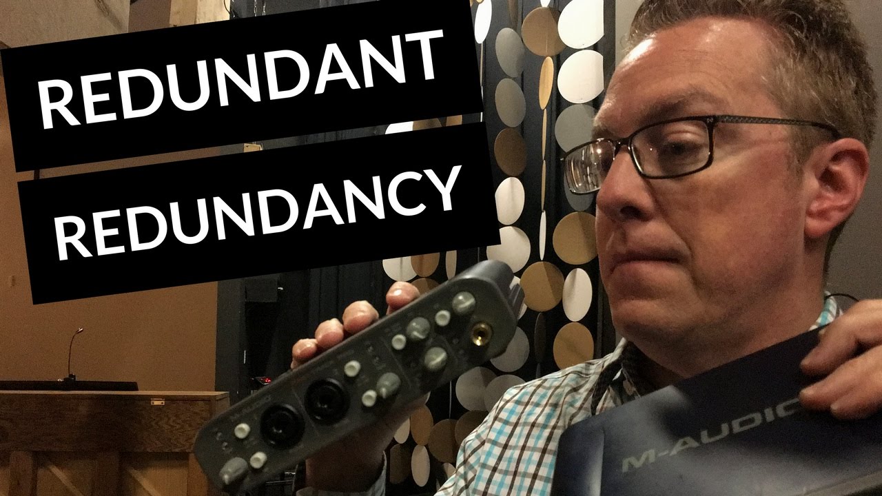 Preparing for failure ahead of time with redundancy