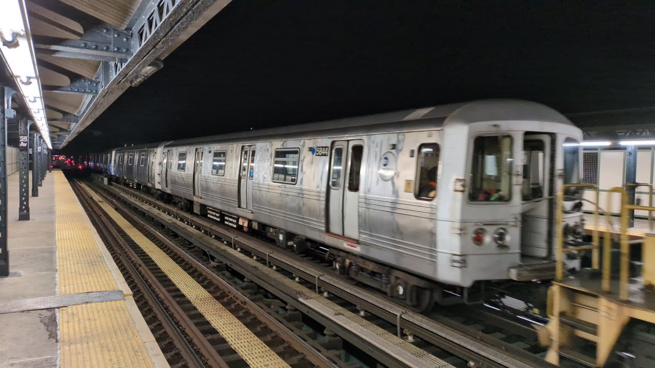NYC Subway: R46 Scrap Tow 5810-5813 & 5842-5845 from Coney Island to 38 St Yard