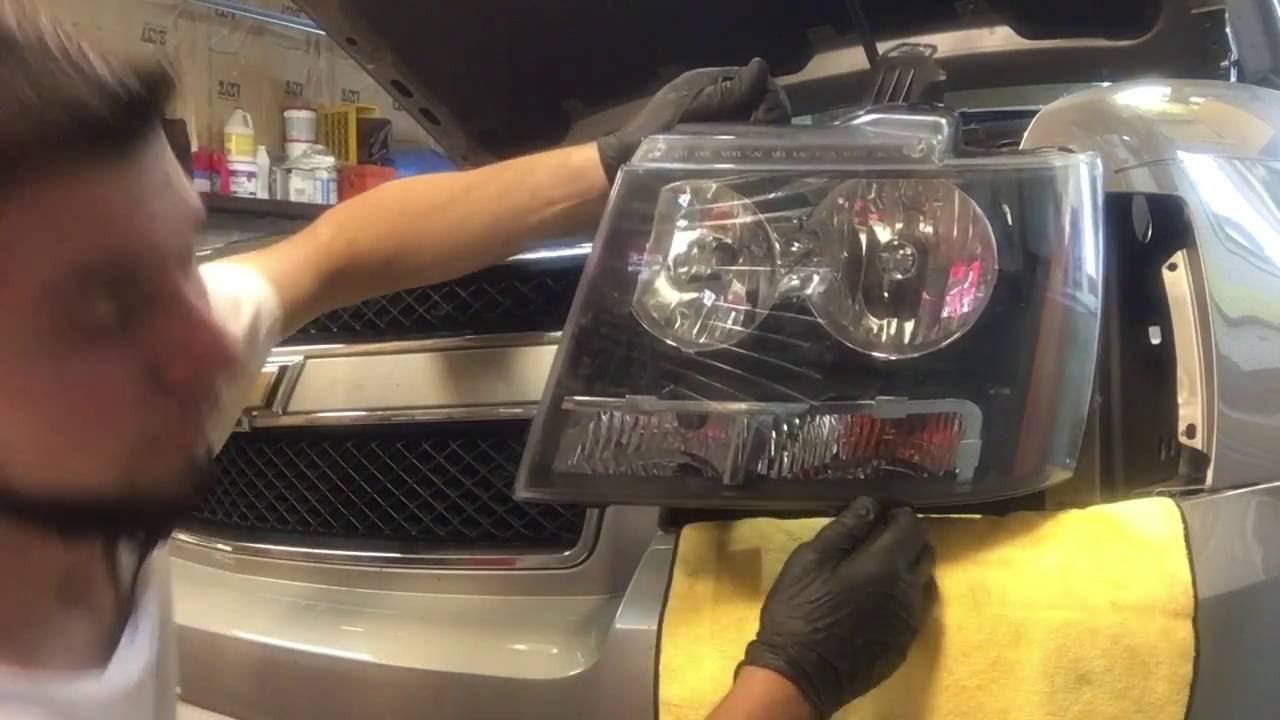 08 Chevy Suburban Headlight Replacment