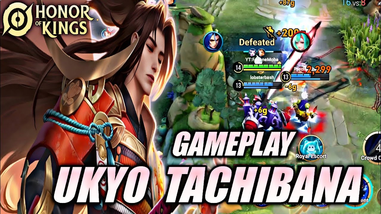 Ukyo Tachibana HOK Gameplay 🔥 - Best Jungle INSANE DAMAGE! | Honor of Kings (HOK)