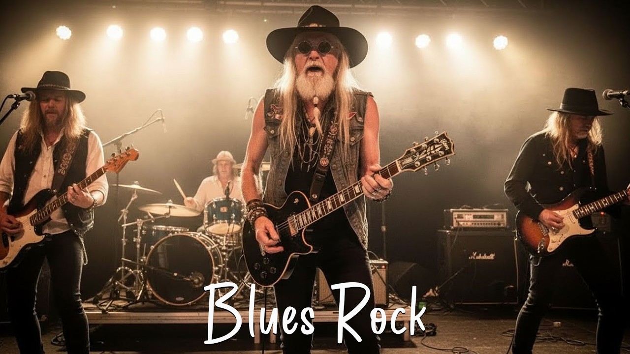 Eric Clapton, Jimi Hendrix, ZZ Top, BB King, Muddy Waters – Classic Rock Blues with Gritty Voices