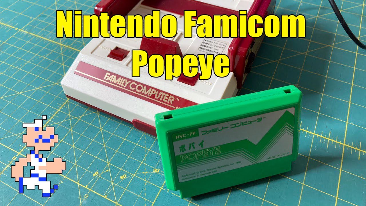 Popeye Famicom Let's Play (1983) - Retro Nintendo Arcade Classic!