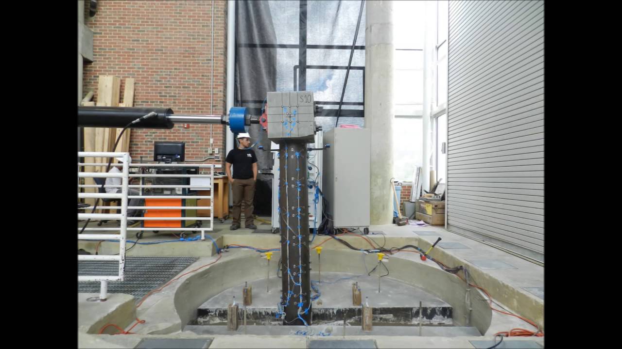 Reinforced Concrete Filled Steel Tube in Soil - Test 10