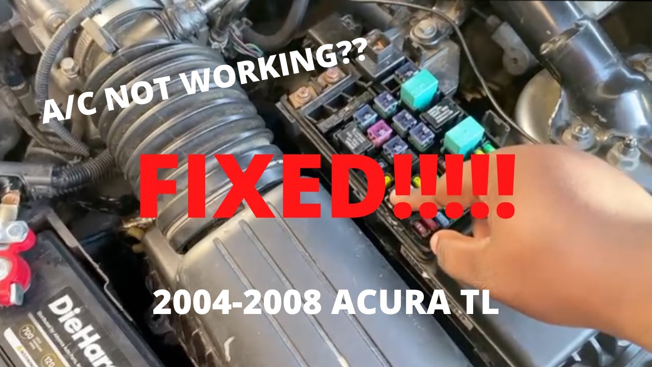 HOW TO DIAGNOSED AN A/C PROBLEM ( NOT WORKING) ON A 2004-2006 ACURA TL (EASY FIXED)