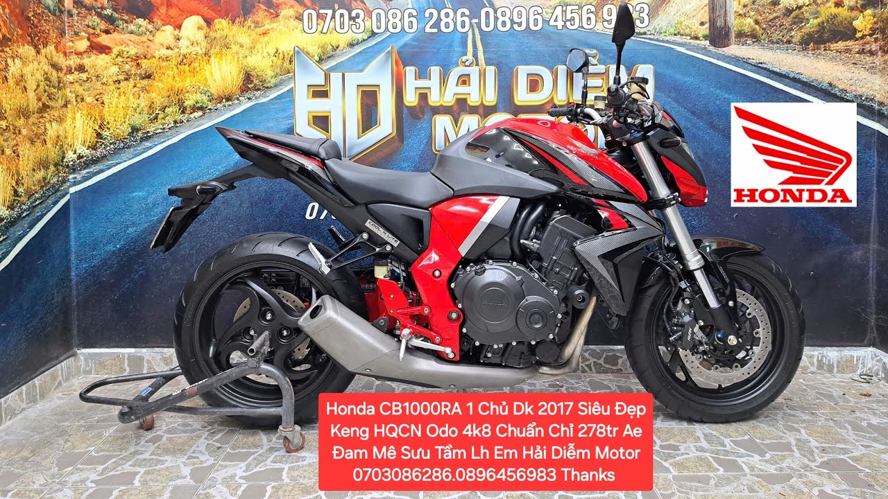 Lên Sàn Honda CB1000RA Nhập Ý Dk 2017 1 Chủ Odo 4.850km Siêu Mới Lướt Ae Sưu Tầm Chỉ 278tr Lh  Hải