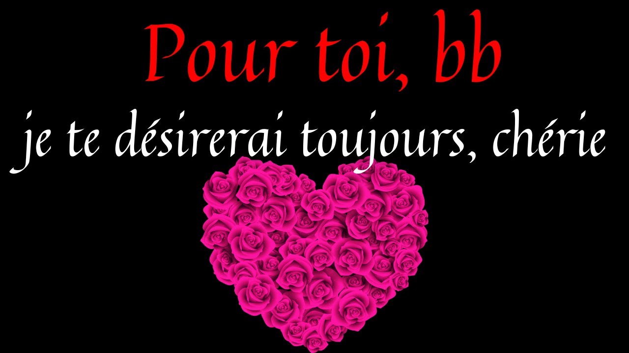 Mon amour, mon cœur ne bat que pour toi ...💖 Lettres d'amour touchante🌹💕Mon Message d'amour