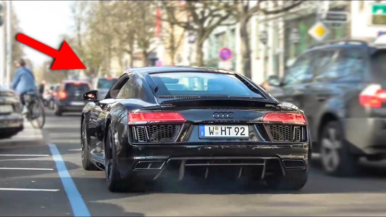 Audi R8 V10 - Loud SOUND, CRACKLES, ACCELERATION & More!