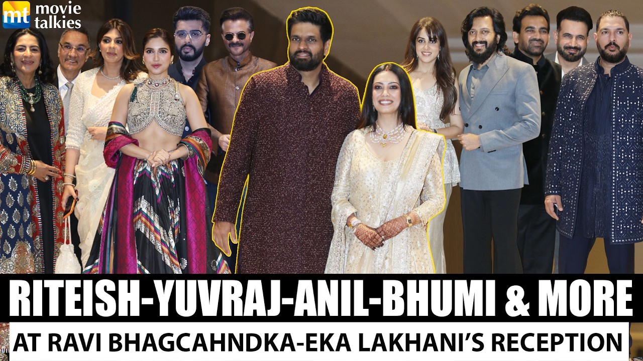 SRK's Manager, Ranveer Singh's Family, Riteish-Genelia, Anil-Arjun, Yuvraj | RAVI-EKA's Reception