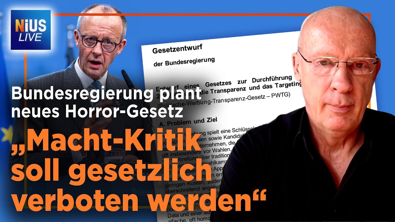 Neues Gesetz bedroht Meinungsfreiheit – Steinhöfel warnt vor Zensur! | NIUS Live vom 06. Januar 2026