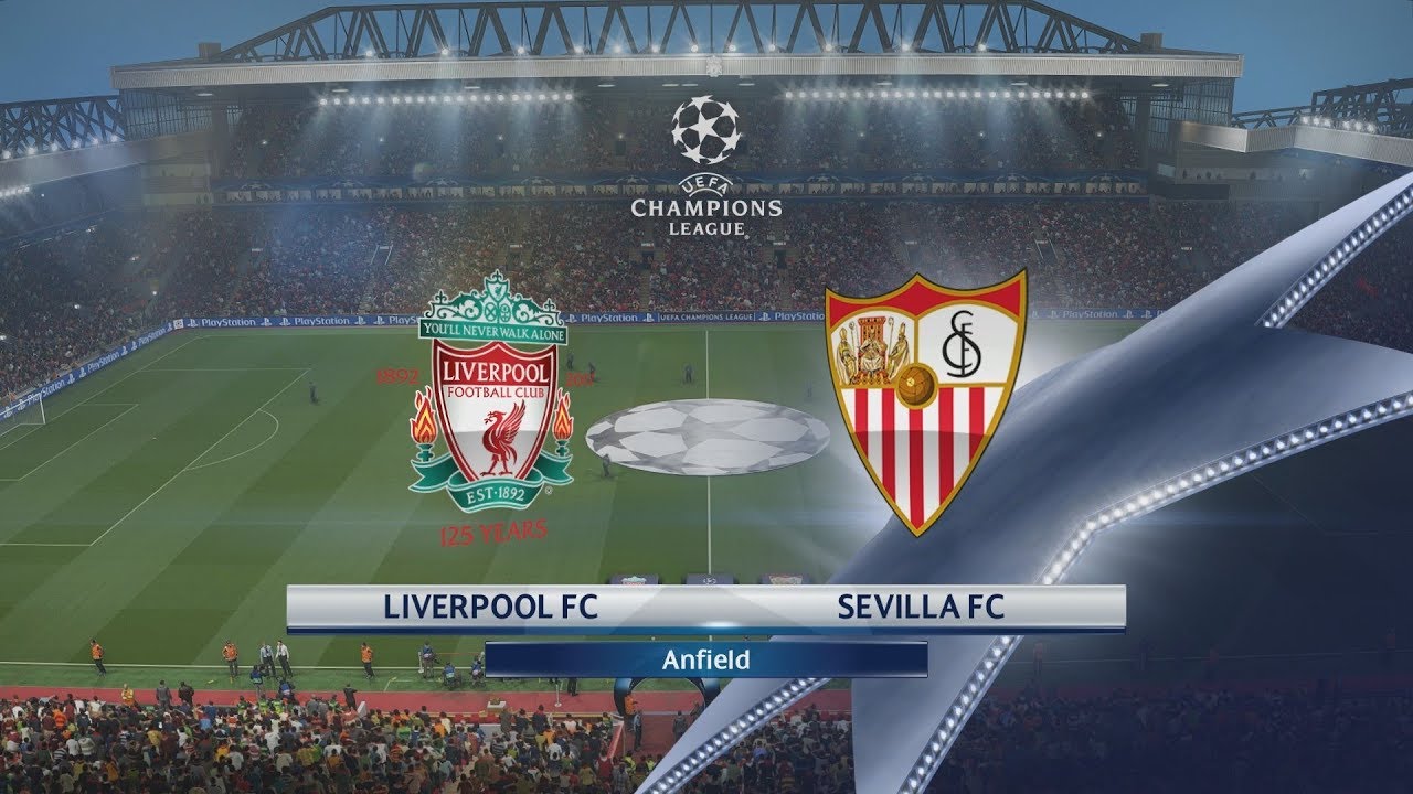 PES 2018 (PS4 Pro) Ливерпуль — Севилья Лига чемпионов УЕФА 13.09.2017 Повтор 1080P 60 кадров в се...