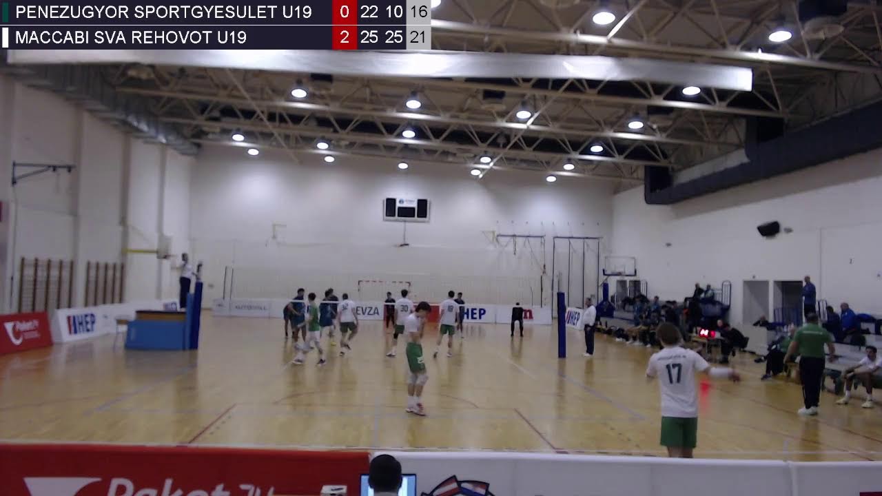 12.2.2026. MEVZA JUNIOR CLUB CHAMP., POOL A (M), Penezugyor Sport. (HUN) - Maccabi SVA Rehovot (ISR)