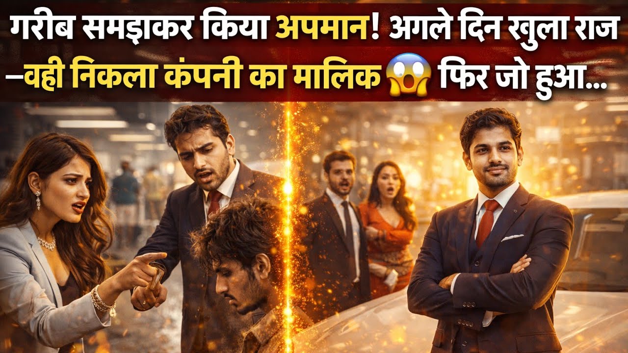 गरीब समझकर किया अपमान ! अगले दिन खुला राज— वही निकला कंपनी का मालिक 😱 फिर जो हुआ…