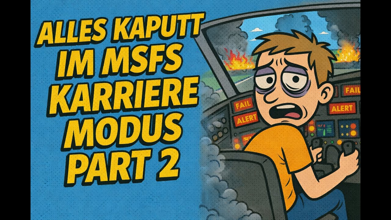 Alles kaputt im MSFS Karriere Modus Part 2(Ich muss auf einer RC Landebahn landen)