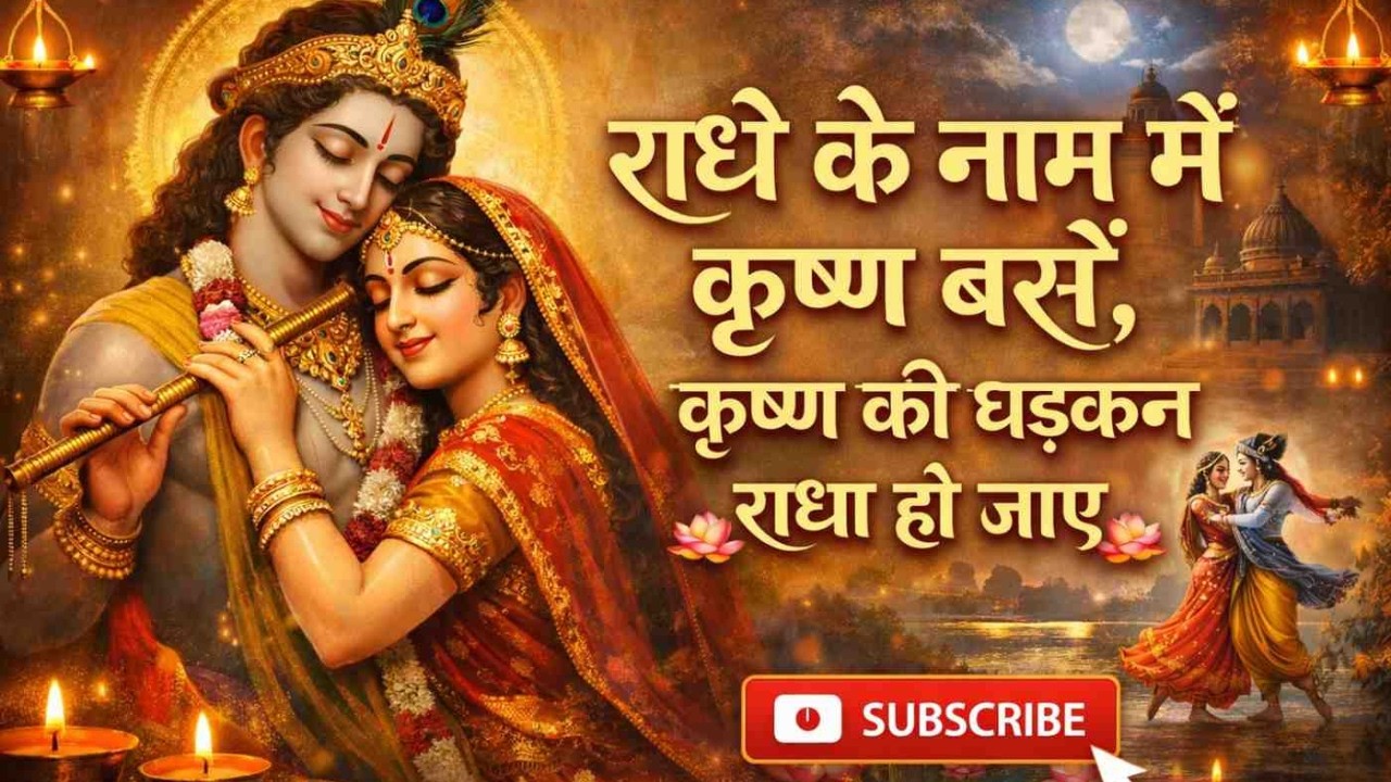 राधे के नाम में कृष्ण बसें | राधा कृष्ण प्रेम भजन | Radhe Krishna Devotional Bhajan