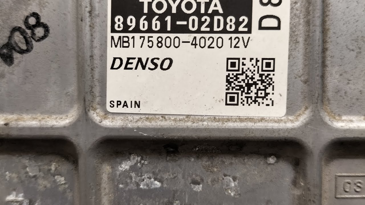 Toyota Auris 2.0 D4D odczyt sterownika Denso MB175800-4020