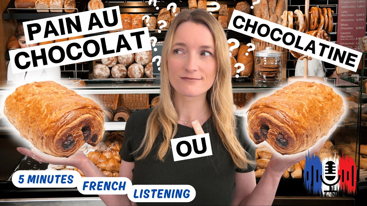 Pain au chocolat ou chocolatine ? | 5 Minutes Slow French for B1 and B2 🇫🇷