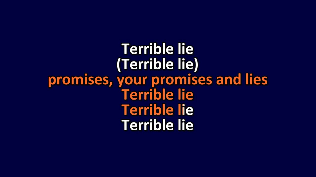Nine Inch Nails - Terrible Lie - Karaoke Instrumental Lyrics - ObsKure