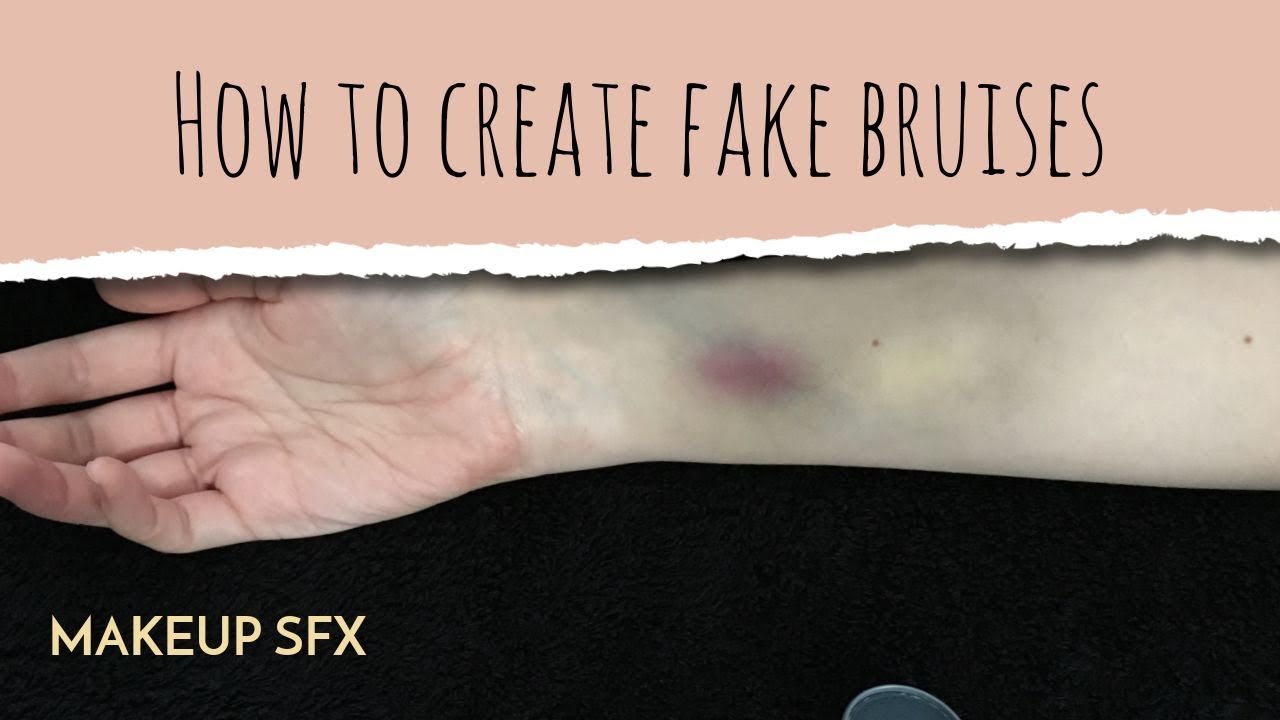 How to create fake bruises - Easy SFX tutorial (no brushes, just eyeshadow)
