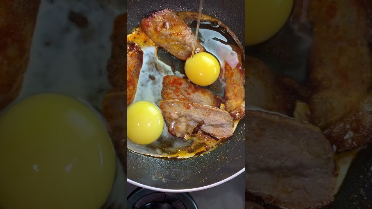 Selbstgemachtes Pastirma mit Ei