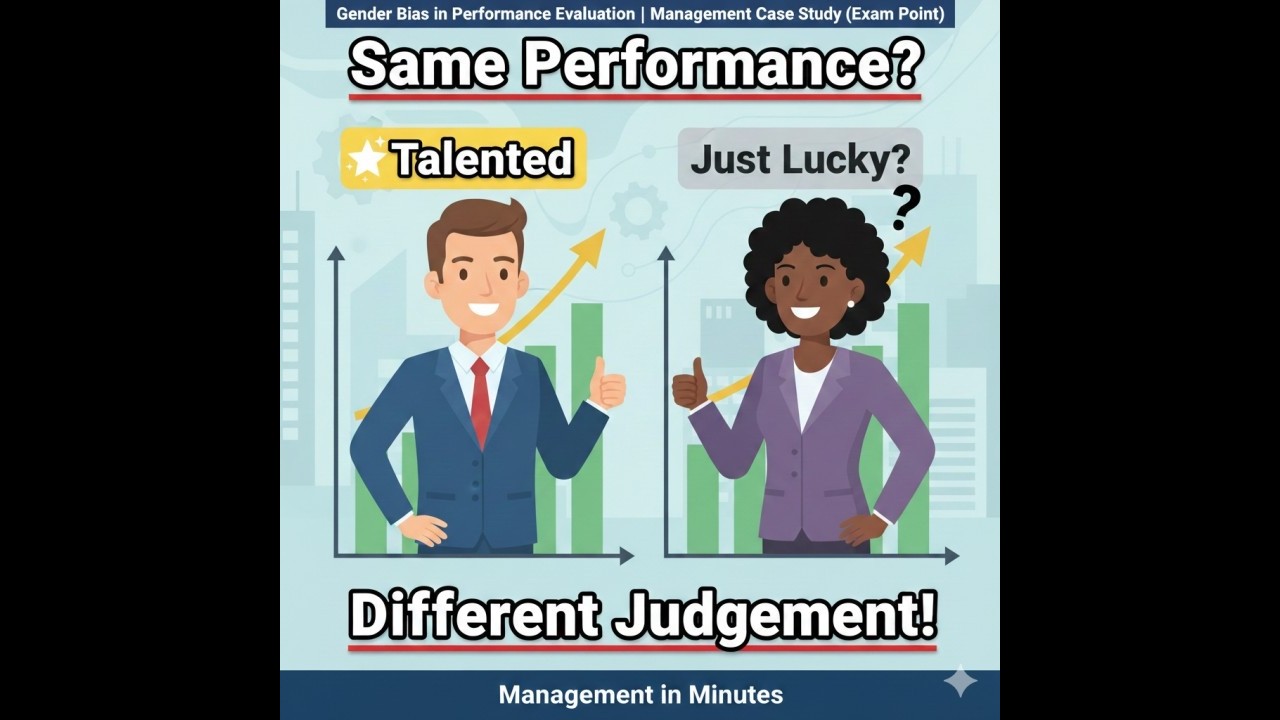 Gender Bias in Performance Evaluation | Management Case Study (Exam Point)
