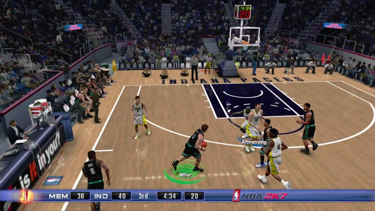 NBA 2K7 JOEDIRT VS HEELDAFFY ONLINE MATCH XBOX360 GAMEPLAY PACERS VS GRIZZLIES