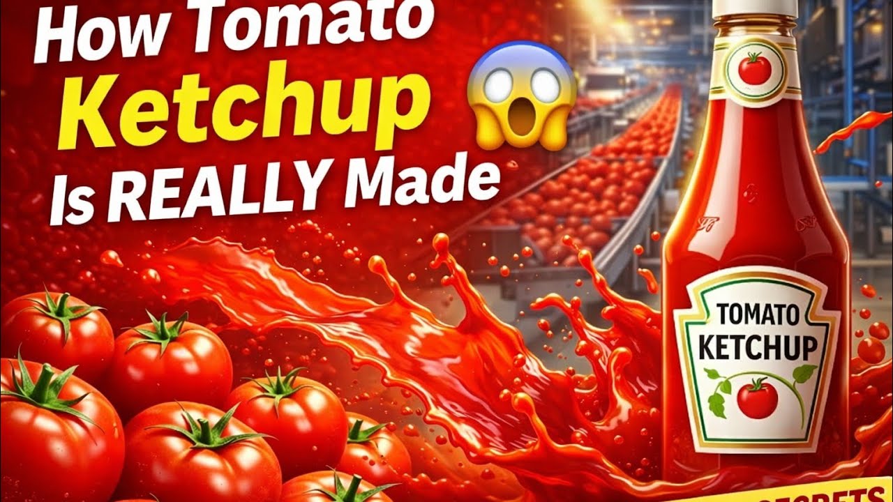 How Tomato Ketchup Is Made | Inside a Modern Ketchup Factory