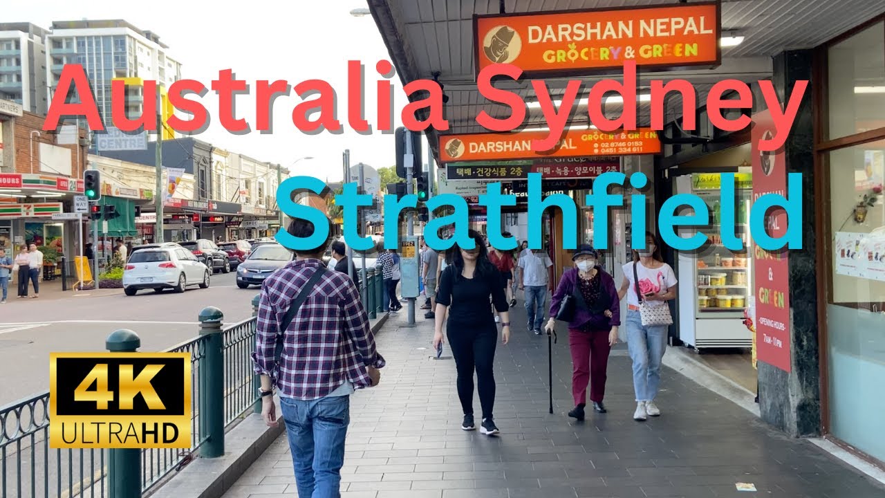 【4K Walk】Walking in the Strathfield in Sydney Australia 2023