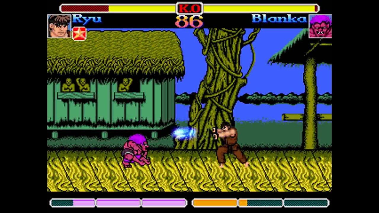 Super Street Fighter 2 NES (MUGEN) Ryu Playthrough.