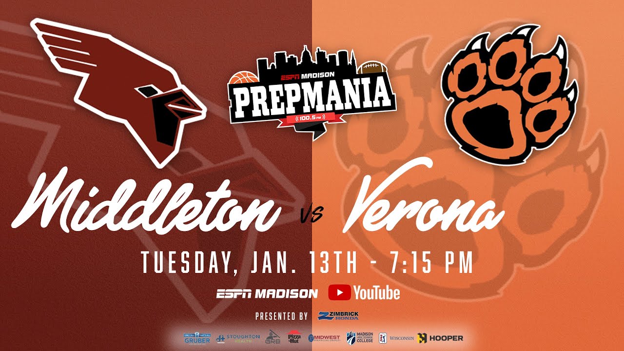 🔴 LIVE: Verona vs. Middleton | WIAA Boys Basketball | Zimbrick Honda’s Presentation of PrepMania