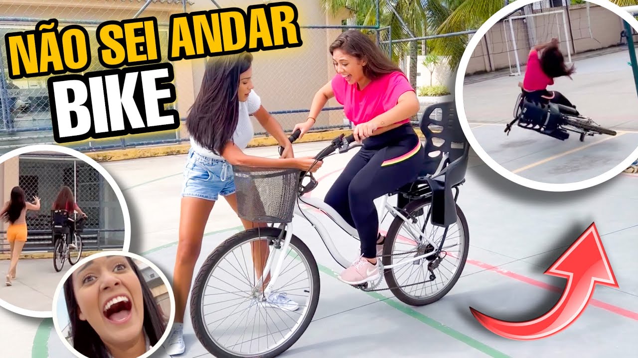 FUI APRENDER A ANDAR DE BICICLETA COM A JAQUE E CAÍ MUITO FEIO! *OLHA ISSO*