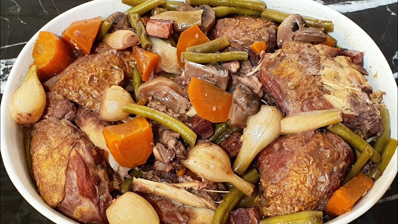 Coq au Vin / Pollo al vino Tinto 🍗🍷🥘