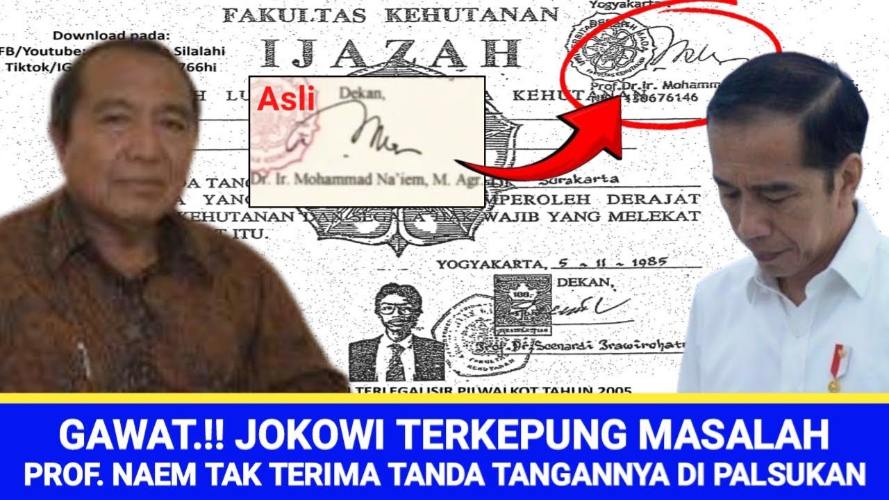 GAWAT.!! PROF. NAIM TAK TERIMA TANDA TANGANNYA DI PALSUKAN