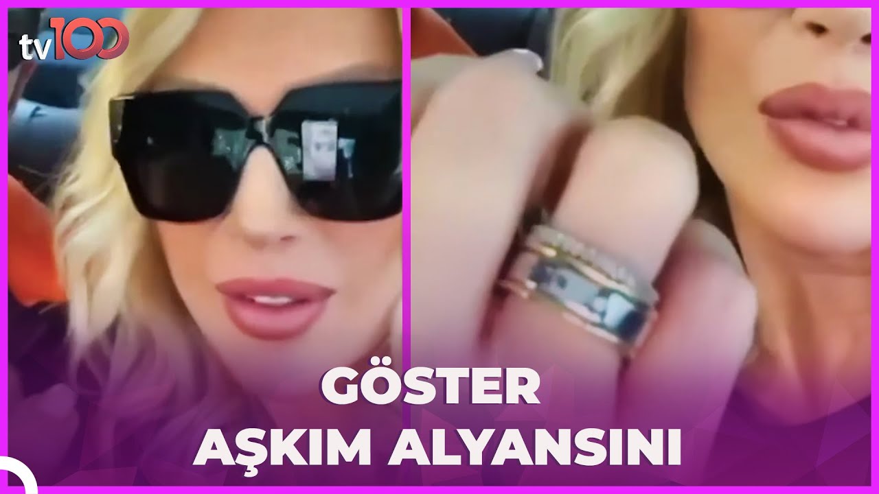 Yeni evliler Seda Sayan ve &Ccedil;ağlar &Ouml;kten'den y&uuml;z&uuml;k şov