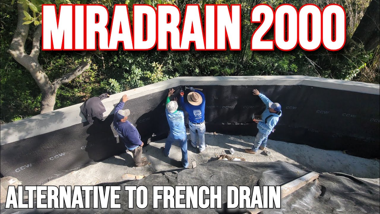 Пошаговое руководство по установке MiraDrain на бетонной стене