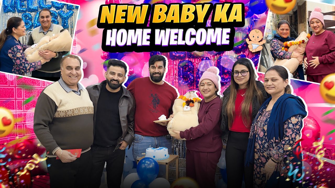 NEW BABY KA HOME WELCOME ❤️ || SURPRISE MILA NAYE MOM DAD KO 😍 || RajatSwatiVlogs