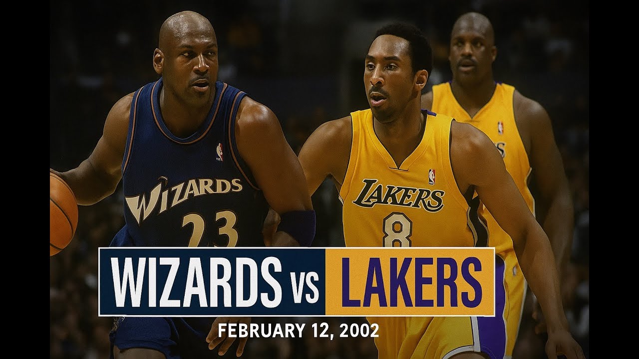 02/12/2002 Washington Wizards vs. Los Angeles Lakers Kobe Bryant Full game