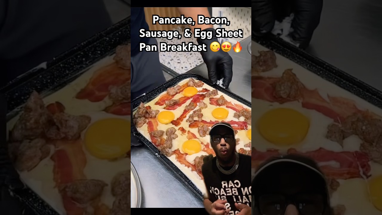 Pancake Sheet Pan Breakfast😋 