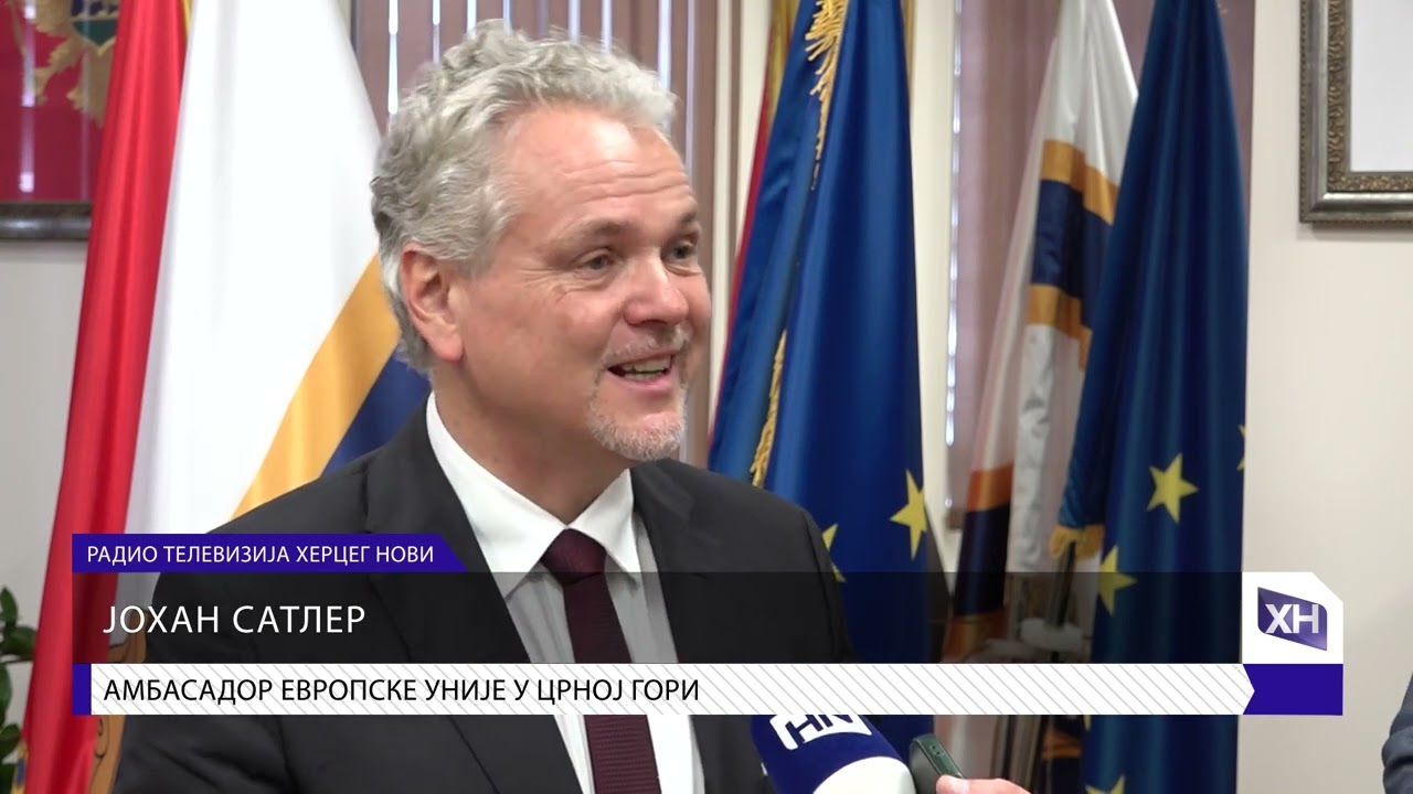 RTHN - Ambasador EU Johan Satler boravio u posjeti Opštini Herceg Novi