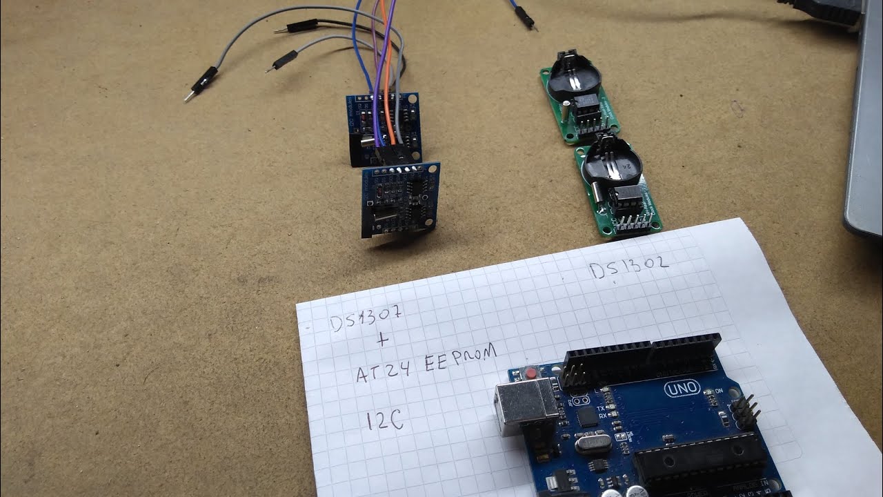 RTC m&oacute;dulo DS1307 + AT24 EEPROM I2C.