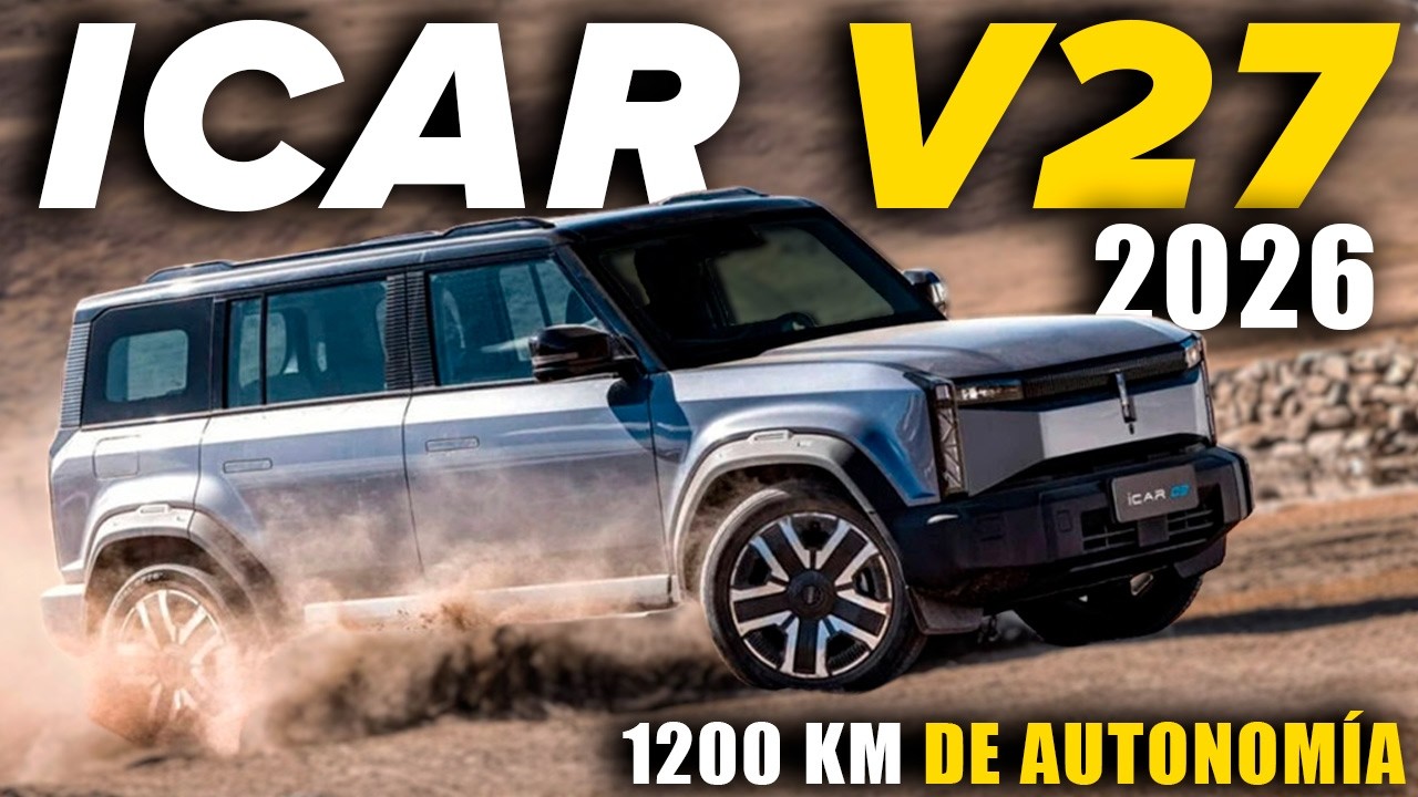 CHERY iCAUR V27 - SUV Todoterreno con 450 HP y Autonomía EXTREMA Sin Enchufes