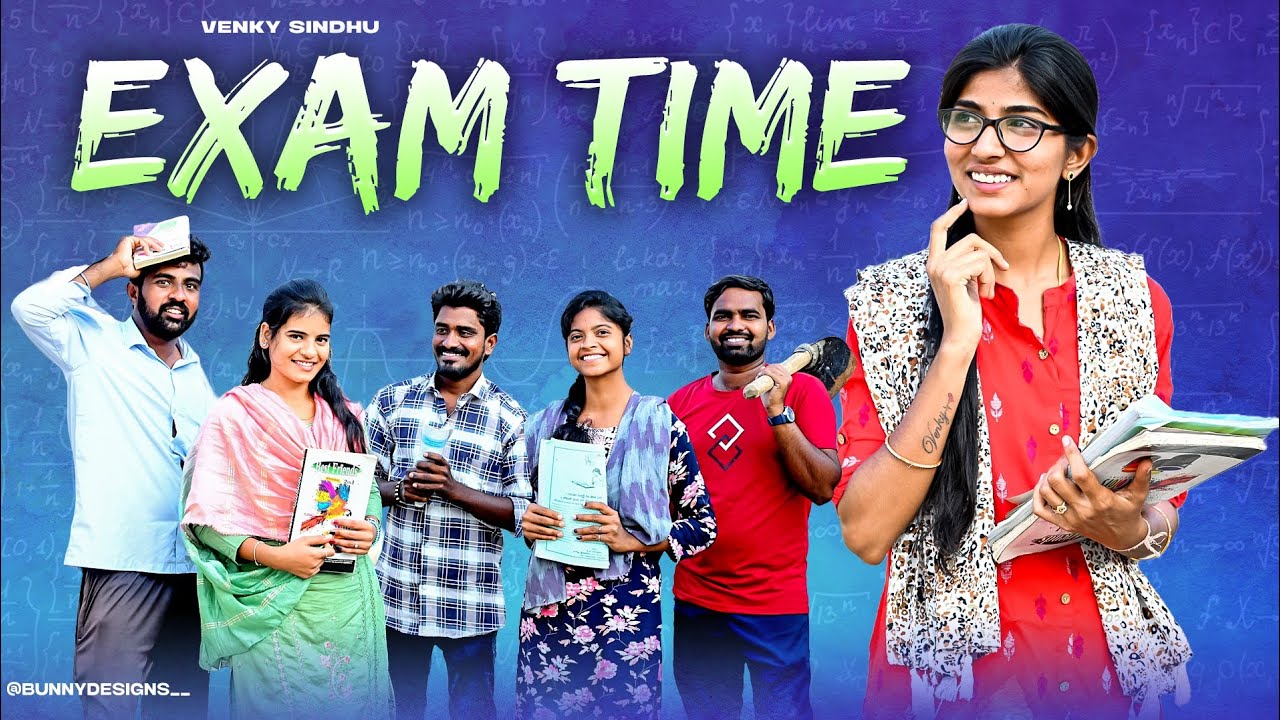 EXAM TIME 📚✍️//Inter exams 📝//village comedy video//sindhu mateti//5star venky