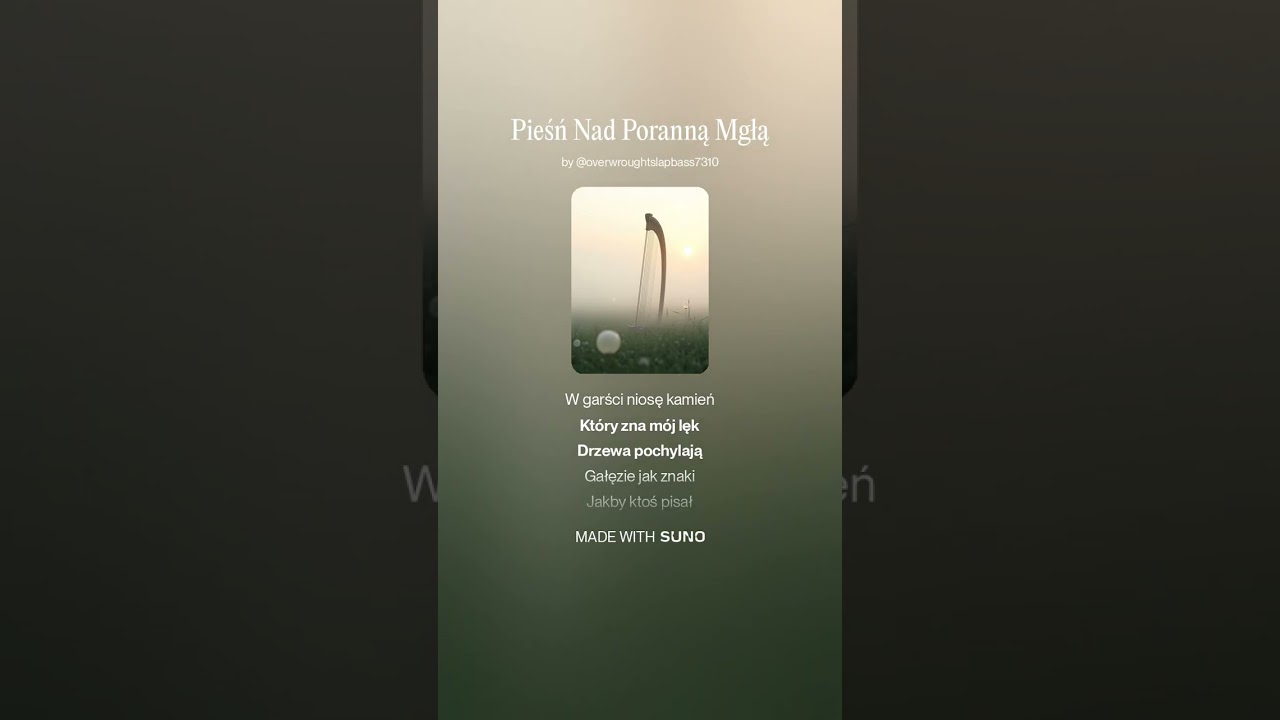 Pieśń Nad Poranną Mgłą #music #pop #dream-pop