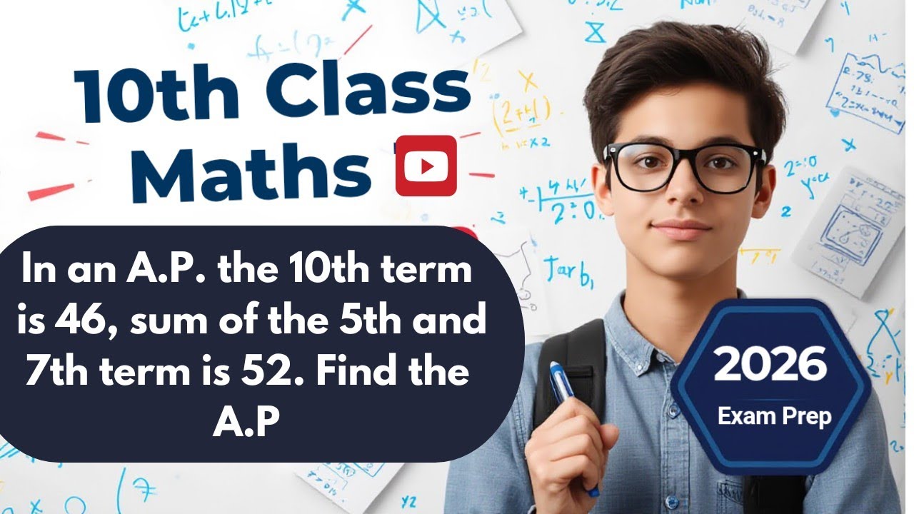 In an A.P. the 10th term is 46 sum of the 5th and 7th term is 52. Find the A.P